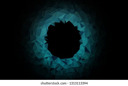 Light BLUE vector abstract polygonal cover. A completely new color illustration in a vague style. Triangular pattern for your business design.