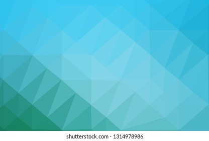 Light BLUE vector abstract polygonal texture. Geometric illustration in Origami style with gradient. Textured pattern for background.