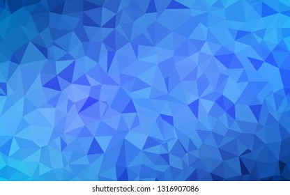 Light BLUE vector abstract polygonal background. Elegant bright polygonal illustration with gradient. Textured pattern for your backgrounds.