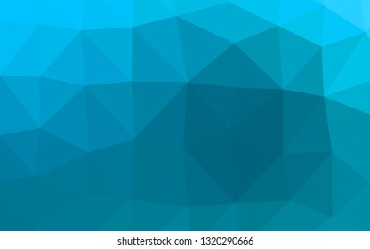 Light BLUE vector abstract polygonal cover. Colorful illustration in Origami style with gradient.  Elegant pattern for a brand book.