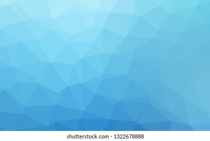 Light BLUE vector abstract polygonal texture. A sample with polygonal shapes. Brand new design for your business.