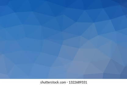Light BLUE vector abstract polygonal texture. Shining illustration, which consist of triangles. Brand new design for your business.