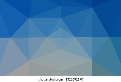 Light BLUE vector abstract polygonal texture. Colorful abstract illustration with gradient. Polygonal design for your web site.