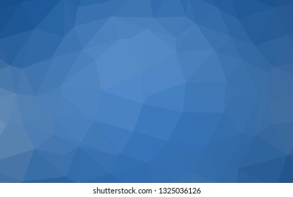 Light BLUE vector abstract polygonal cover. Glitter abstract illustration with an elegant design. Brand new style for your business design.