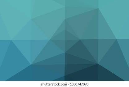 Light BLUE vector abstract polygonal cover. An elegant bright illustration with gradient. Template for a cell phone background.
