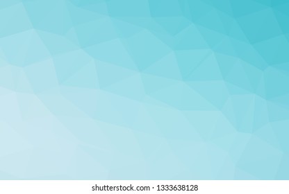 Light BLUE vector abstract polygonal layout. Creative illustration in halftone style with gradient. Brand new style for your business design.