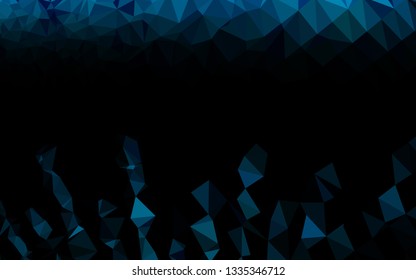 Light BLUE vector abstract polygonal layout. A vague abstract illustration with gradient. Brand new style for your business design.