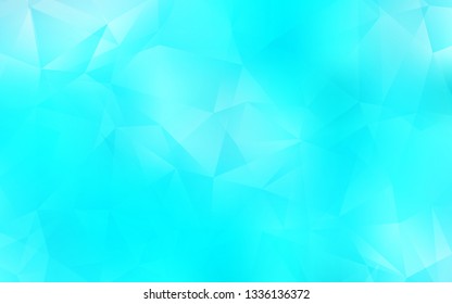 Light BLUE vector abstract polygonal background. Creative geometric illustration in Origami style with gradient. A completely new design for your leaflet.