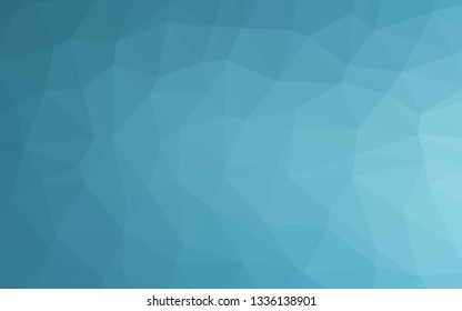 Light BLUE vector abstract polygonal layout. Glitter abstract illustration with an elegant design. New texture for your design.