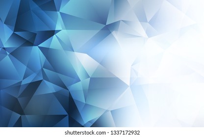 Light BLUE vector abstract polygonal pattern. A sample with polygonal shapes. Pattern for a brand book's backdrop.