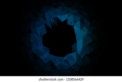 Light BLUE vector abstract polygonal cover. Modern geometrical abstract illustration with gradient. Completely new design for your business.