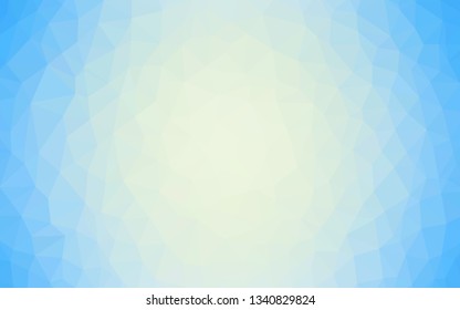 Light BLUE vector abstract polygonal background. Polygonal abstract illustration with gradient. Best triangular design for your business.