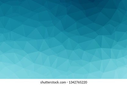 Light BLUE vector abstract polygonal layout. Colorful abstract illustration with gradient. Brand new design for your business.