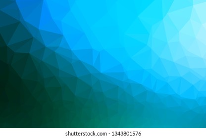 Light BLUE vector abstract polygonal layout. Colorful abstract illustration with gradient. Brand new design for your business.