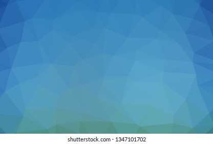 Light BLUE vector abstract polygonal layout. A completely new color illustration in a vague style. Completely new template for your business design.