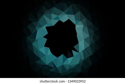 Light BLUE vector abstract polygonal layout. Shining colored illustration in a Brand new style. The best triangular design for your business.