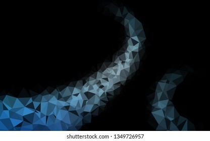 Light BLUE vector abstract polygonal cover. Colorful abstract illustration with gradient. Completely new design for your business.