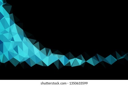 Light BLUE vector abstract polygonal layout. Colorful abstract illustration with gradient. Brand new design for your business.