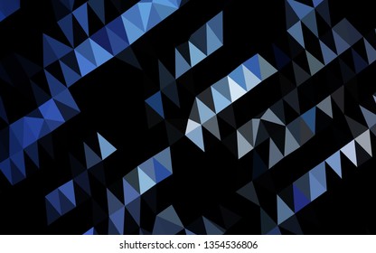 Light BLUE vector abstract polygonal texture. An elegant bright illustration with gradient. Polygonal design for your web site.