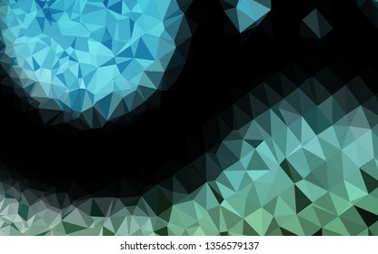 Light BLUE vector abstract polygonal layout. Shining colored illustration in a Brand new style. Textured pattern for background.