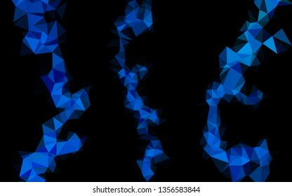 Light BLUE vector abstract polygonal texture. A sample with polygonal shapes. The best triangular design for your business.