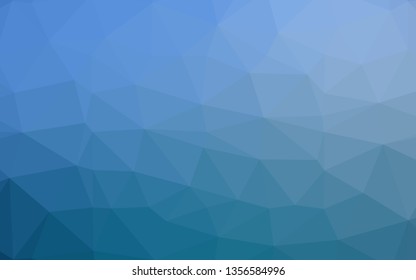 Light BLUE vector abstract polygonal cover. Glitter abstract illustration with an elegant design. Template for your brand book.