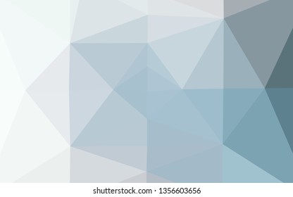 Light BLUE vector abstract polygonal texture. Creative illustration in halftone style with gradient. Template for your brand book.