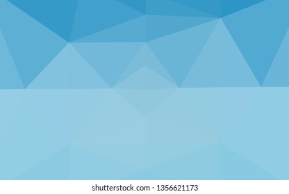 Light BLUE vector abstract polygonal cover. Colorful illustration in abstract style with gradient. Textured pattern for background.
