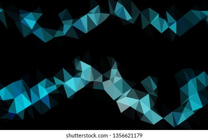 Light BLUE vector abstract polygonal texture. A sample with polygonal shapes. Textured pattern for background.