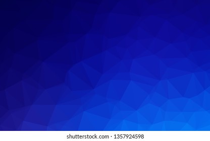 Light BLUE vector abstract polygonal layout. Glitter abstract illustration with an elegant design. Brand new design for your business.