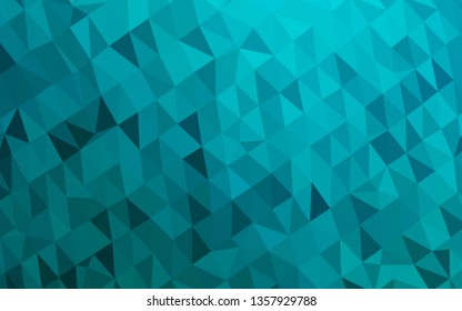 Light BLUE vector abstract polygonal cover. A vague abstract illustration with gradient. Template for a cell phone background.