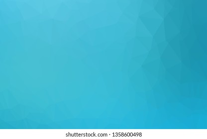 Light BLUE vector abstract polygonal texture. A vague abstract illustration with gradient. Polygonal design for your web site.
