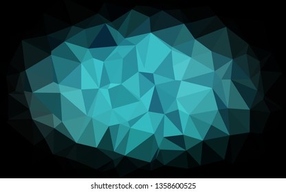 Light BLUE vector abstract polygonal texture. Geometric illustration in Origami style with gradient. Textured pattern for background.