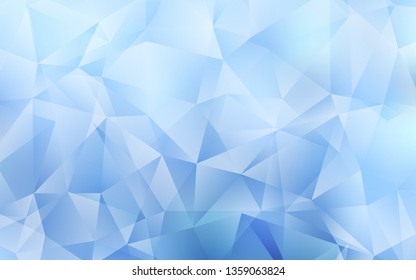 Light BLUE vector abstract polygonal background. Polygonal abstract illustration with gradient. Brand new design for your business.