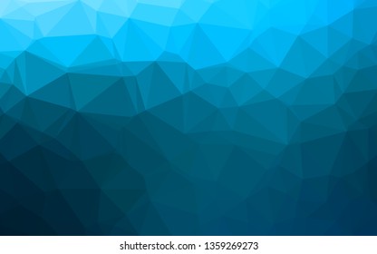 Light BLUE vector abstract polygonal texture. Creative illustration in halftone style with gradient. New texture for your design.