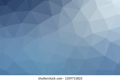 Light BLUE vector abstract polygonal cover. Triangular geometric sample with gradient.  Brand new design for your business.