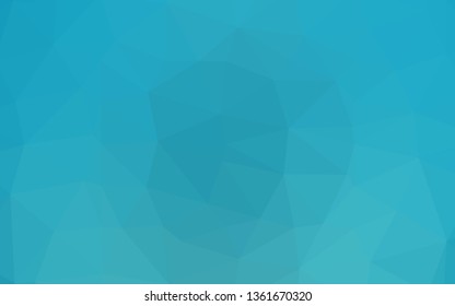 Light BLUE vector abstract polygonal cover. Shining illustration, which consist of triangles. Textured pattern for background.