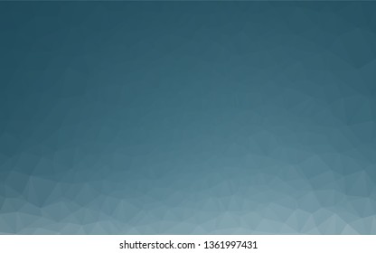 Light BLUE vector abstract polygonal cover. Triangular geometric sample with gradient.  Brand new style for your business design.
