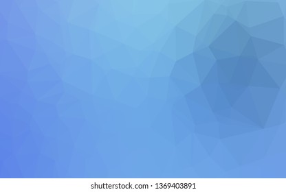 Light BLUE vector abstract polygonal layout. Glitter abstract illustration with an elegant design. Polygonal design for your web site.