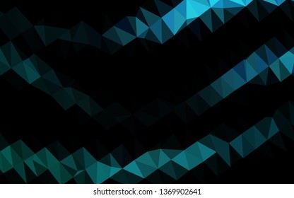 Light BLUE vector abstract polygonal texture. Triangular geometric sample with gradient.  Elegant pattern for a brand book.