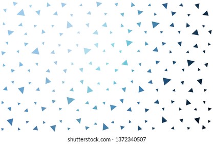 Light BLUE vector  abstract polygonal pattern. Shining colorful illustration with triangles. Brand new style for your business design.