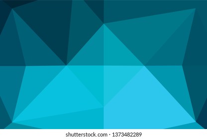Light BLUE vector abstract polygonal layout. An elegant bright illustration with gradient. A new texture for your design.