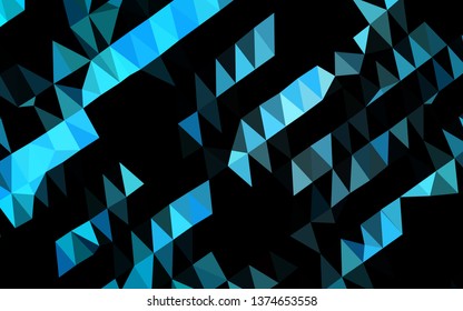 Light BLUE vector abstract polygonal texture. Shining colored illustration in a Brand new style. New texture for your design.