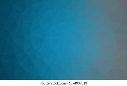 Light BLUE vector abstract polygonal cover. Brand new colorful illustration in with gradient. Template for a cell phone background.
