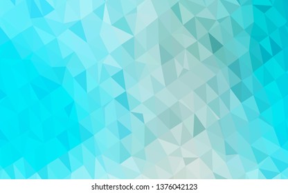 Light BLUE vector abstract polygonal cover. Shining colored illustration in a Brand new style. Completely new template for your business design.