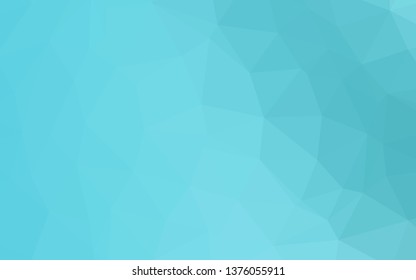 Light BLUE vector abstract polygonal cover. A vague abstract illustration with gradient. Completely new design for your business.