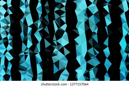 Light BLUE vector abstract polygonal layout. A sample with polygonal shapes. Brand new style for your business design.
