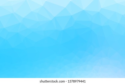 Light BLUE vector abstract polygonal texture. Colorful illustration in abstract style with gradient. Brand new design for your business.