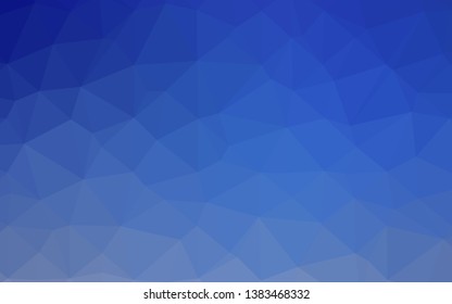 Light BLUE vector abstract polygonal layout. Shining colored illustration in a Brand new style. Completely new design for your business.