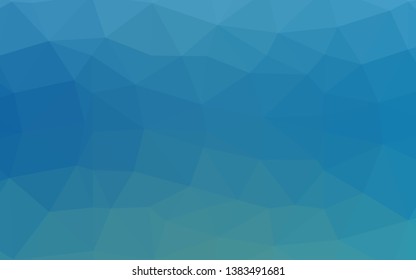 Light BLUE vector abstract polygonal layout. A sample with polygonal shapes. Elegant pattern for a brand book.